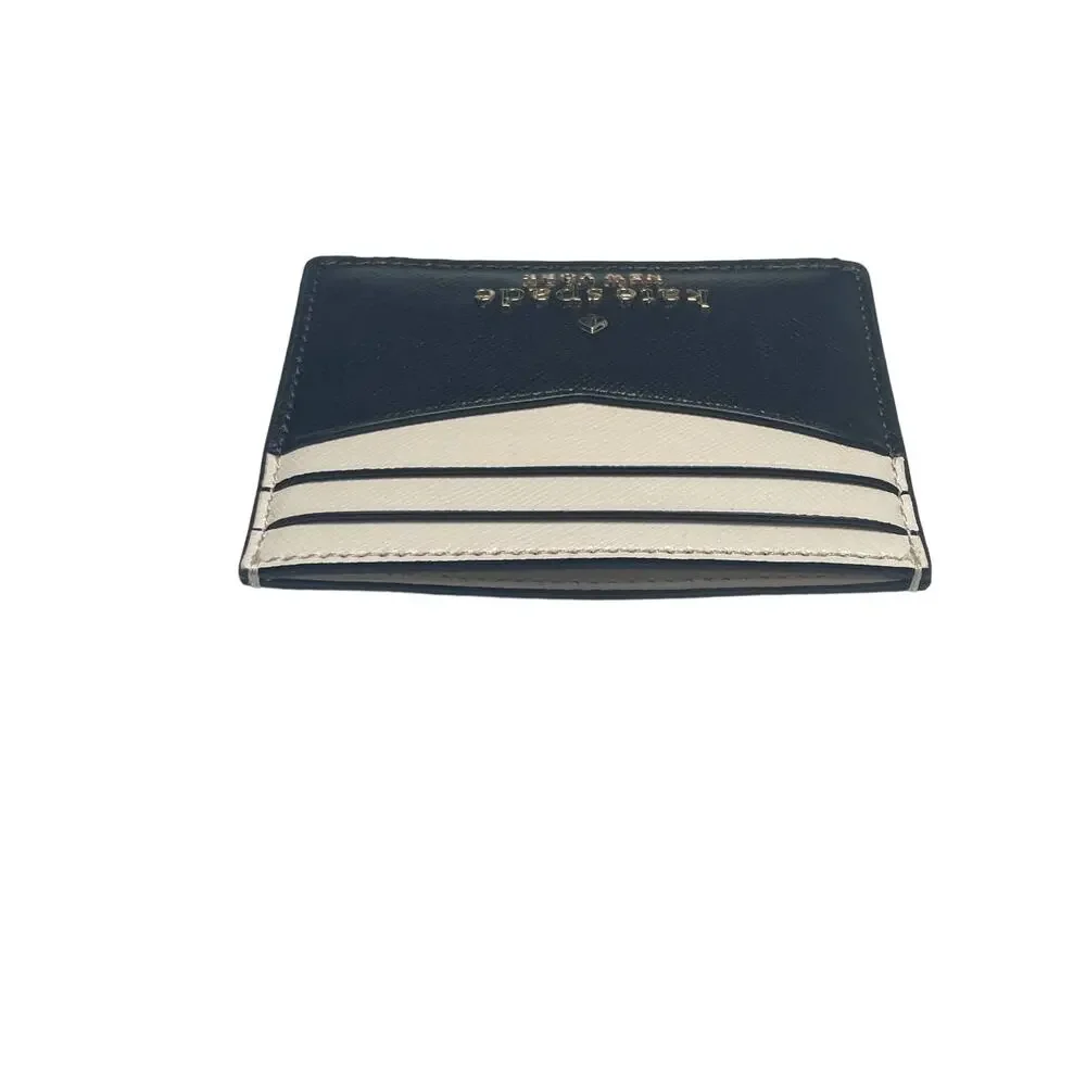 Kate Spade Staci Slim card holder black multi New